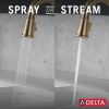 DELTA Renaldi Single Handle Pull-Down Bar / Prep Faucet — Lumicoat® Champagne Bronze