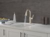 DELTA Renaldi Single Handle Pull-Down Bar / Prep Faucet — Lumicoat® Polished Nickel