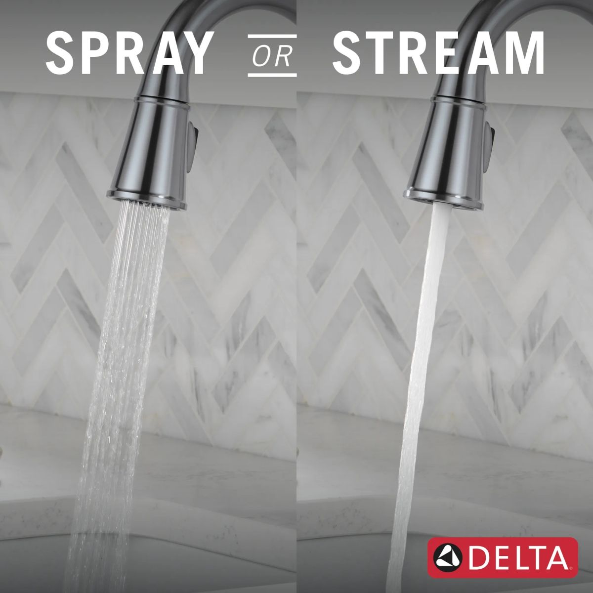 DELTA Renaldi Touch2O Bar / Prep Faucet with Touchless Technology — Lumicoat® Arctic Stainless