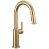 DELTA Cordova Single Handle Pull-Down Bar/Prep Faucet — Lumicoat® Champagne Bronze