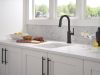 DELTA Cordova Touch2O Bar / Prep Faucet with Touchless Technology — Matte Black