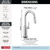 DELTA Cordova Touch2O Bar / Prep Faucet with Touchless Technology — Lumicoat® Chrome