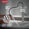 DELTA Altado Single Handle Pull-Down Bar / Prep Faucet — Arctic Stainless