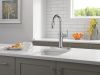 DELTA Altado Single Handle Pull-Down Bar / Prep Faucet — Arctic Stainless