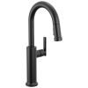 DELTA Altado Single Handle Pull-Down Bar / Prep Faucet — Matte Black