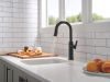 DELTA Altado Single Handle Pull-Down Bar / Prep Faucet — Matte Black