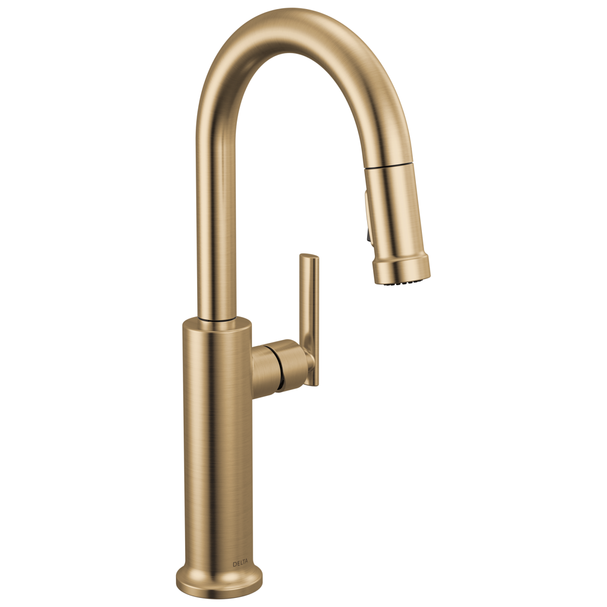 DELTA Altado Single Handle Pull-Down Bar / Prep Faucet — Champagne Bronze
