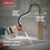 DELTA Altado Single Handle Pull-Down Bar / Prep Faucet — Champagne Bronze
