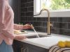 DELTA Altado Touch2O Technology Bar / Prep Faucet with Touchless Technology — Champagne Bronze