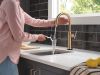 DELTA Altado Touch2O Technology Bar / Prep Faucet with Touchless Technology — Champagne Bronze