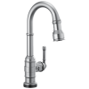 DELTA Broderick Single Handle Pull-Down Bar/Prep Faucet with Touch2O Technology — Arctic Stainless