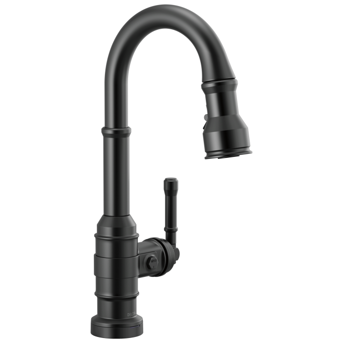 DELTA Broderick Touch2O Bar / Prep Faucet with Touchless Technology — Matte Black