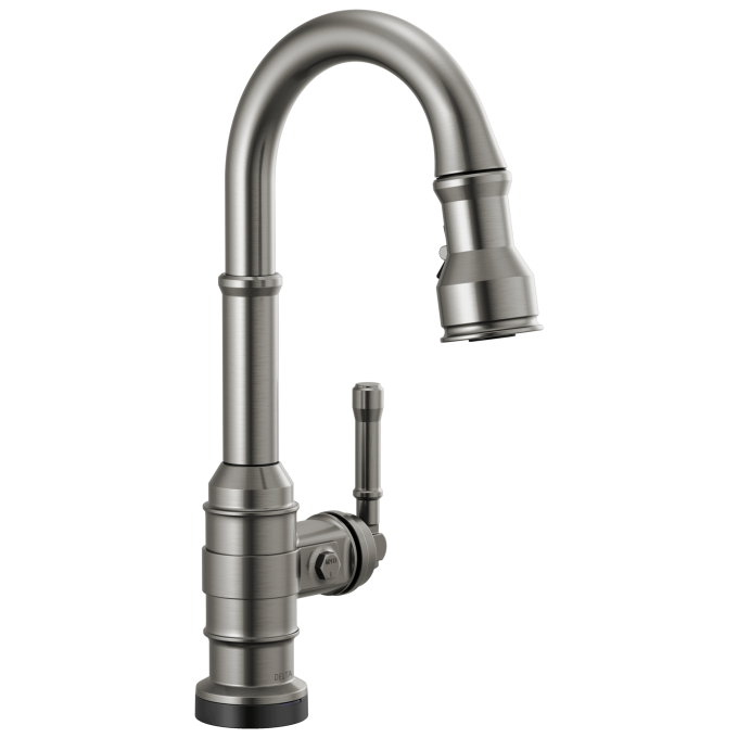 DELTA Broderick Touch2O Bar / Prep Faucet with Touchless Technology — Black Stainless