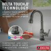 DELTA Broderick Touch2O Bar / Prep Faucet with Touchless Technology — Black Stainless