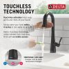 DELTA Monrovia Touch2O Bar / Prep Faucet with Touchless Technology — Matte Black