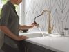 DELTA Monrovia Touch2O Bar / Prep Faucet with Touchless Technology — Lumicoat® Champagne Bronze