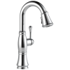 DELTA Cassidy Single Handle Pull-Down Bar/Prep Faucet — Lumicoat® Chrome
