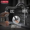 DELTA Cassidy Single Handle Pull-Down Bar/Prep Faucet — Lumicoat® Chrome