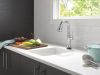 DELTA Cassidy Touch2O Bar / Prep Faucet with Touchless Technology — Lumicoat® Arctic Stainless