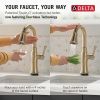 DELTA Cassidy Touch2O Bar / Prep Faucet with Touchless Technology — Lumicoat® Champagne Bronze