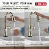 DELTA Cassidy Touch2O Bar / Prep Faucet with Touchless Technology — Lumicoat® Polished Nickel