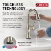DELTA Cassidy Touch2O Bar / Prep Faucet with Touchless Technology — Lumicoat® Polished Nickel