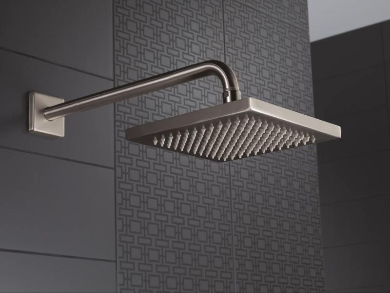 DELTA Universal Showering Components Metal Raincan Shower Head Assembly — Stainless