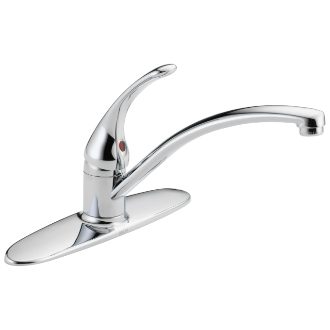 DELTA Foundations Single Handle Kitchen Faucet — Chrome