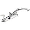 DELTA Foundations Two Handle Kitchen Faucet — Chrome
