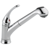 DELTA Foundations Single Handle Pull-Out Kitchen Faucet — Chrome