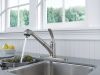 DELTA Foundations Single Handle Pull-Out Kitchen Faucet — Stainless