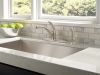 DELTA Foundations Single Handle Kitchen Faucet with Spray — Stainless