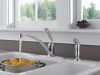 DELTA Foundations Single Handle Kitchen Faucet with Spray — Chrome