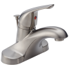 DELTA Foundations Single Handle Centerset Bathroom Faucet — Stainless