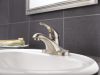 DELTA Foundations Single Handle Centerset Bathroom Faucet — Stainless