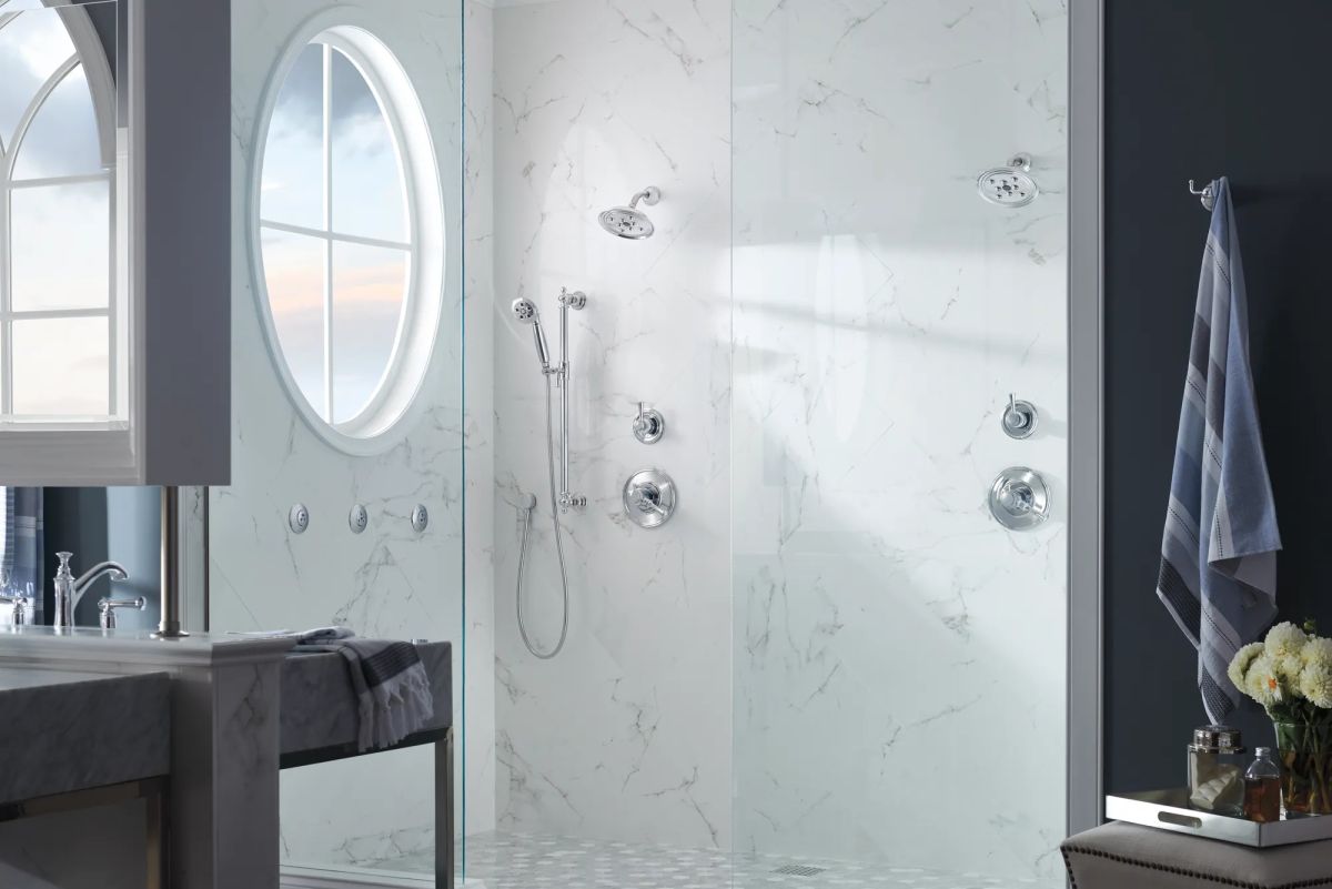 BRIZO Baliza Widespread Lavatory Faucet - Less Handles 1.5 GPM — Chrome