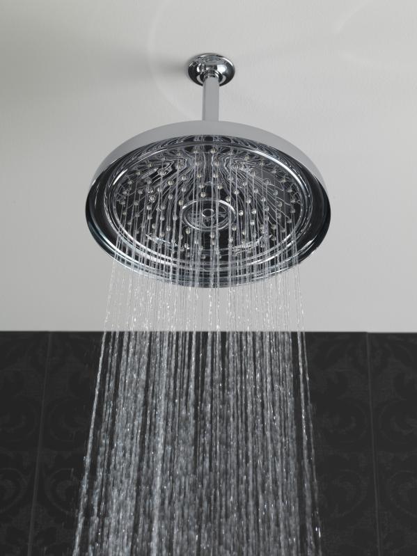 BRIZO Essential Shower 11" Classic Round Single-Function Raincan Shower Head - 1.75 GPM — Chrome