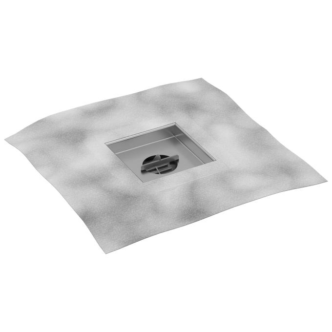 BRIZO 4" Square Drain Rough — Not Applicable