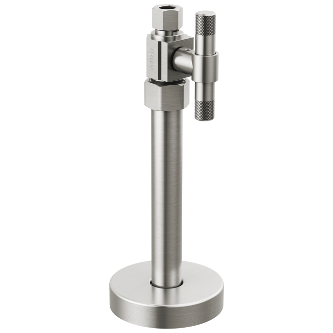 BRIZO Litze Straight Supply Stop Valve with Lever Handle — Luxe Nickel
