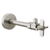BRIZO Odin Angled Supply Stop Valve with Cross Handle — Brushed Nickel