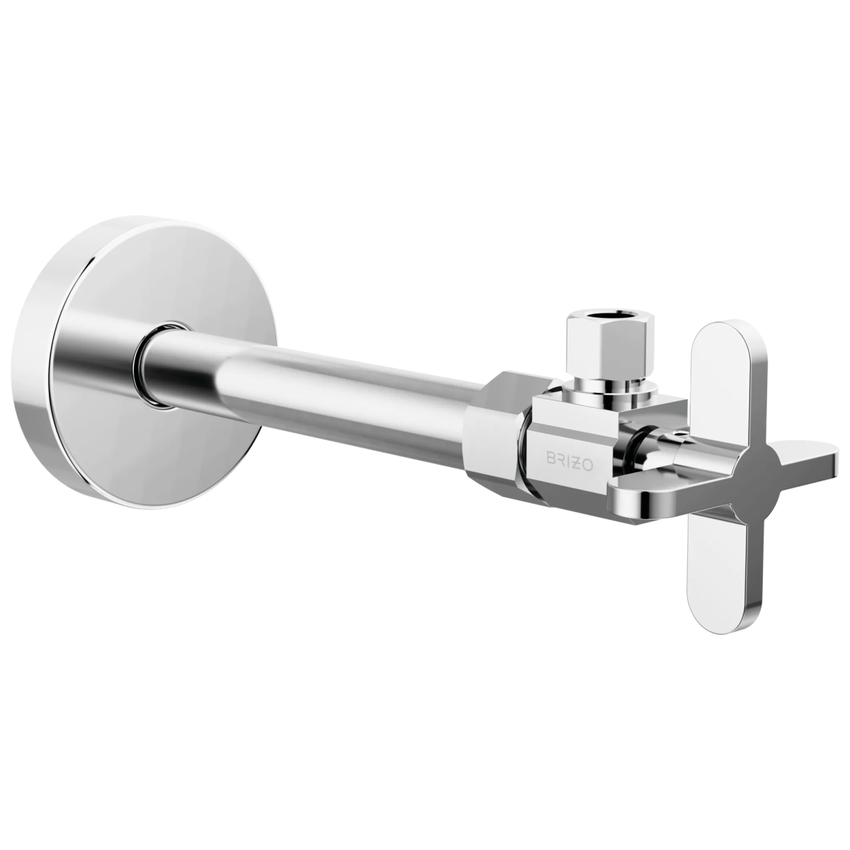 BRIZO Odin Angled Supply Stop Valve with Cross Handle — Chrome