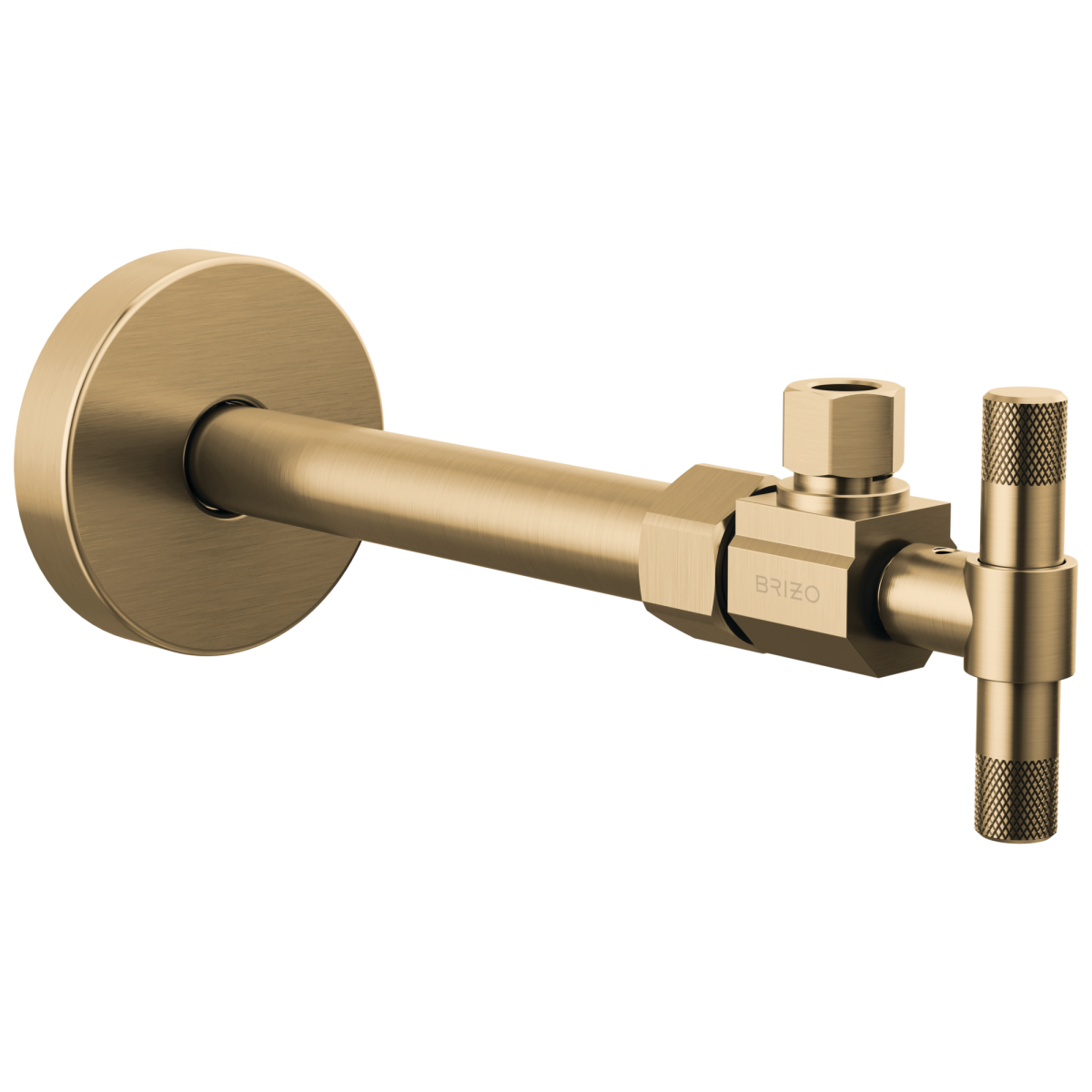 BRIZO Litze Angled Supply Stop Valve with Lever Handle — Luxe Gold