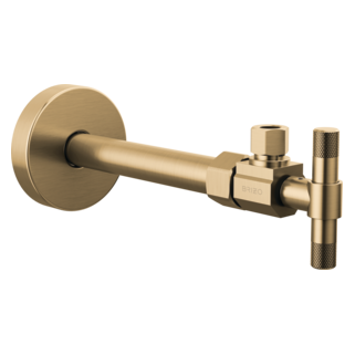 BRIZO Litze Angled Supply Stop Valve with Lever Handle — Luxe Gold