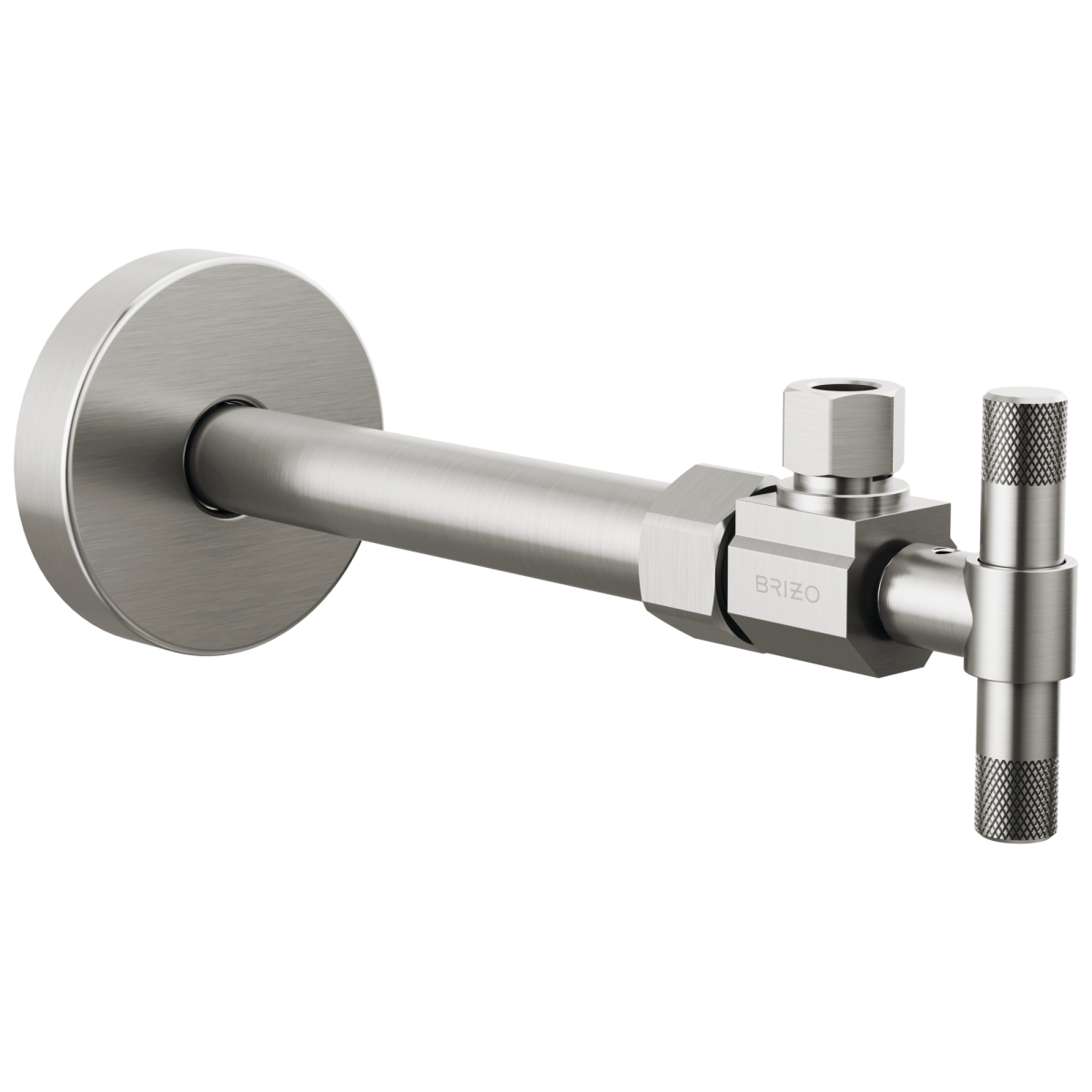 BRIZO Litze Angled Supply Stop Valve with Lever Handle — Luxe Nickel