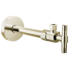 BRIZO Litze Angled Supply Stop Valve with Lever Handle — Polished Nickel