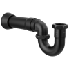 BRIZO 17-Gauge P-Trap with Flange — Matte Black