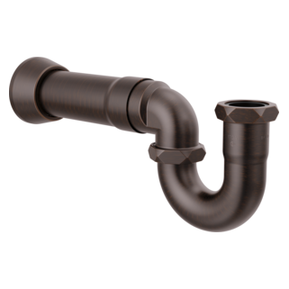 BRIZO 17-Gauge P-Trap with Flange — Venetian Bronze