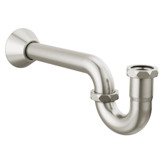 BRIZO 20-Gauge P-Trap with Flange — Brushed Nickel