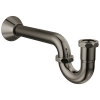 BRIZO 20-Gauge P-Trap with Flange — Brilliance Black Onyx