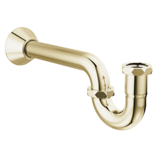 BRIZO 20-Gauge P-Trap with Flange — Polished Nickel